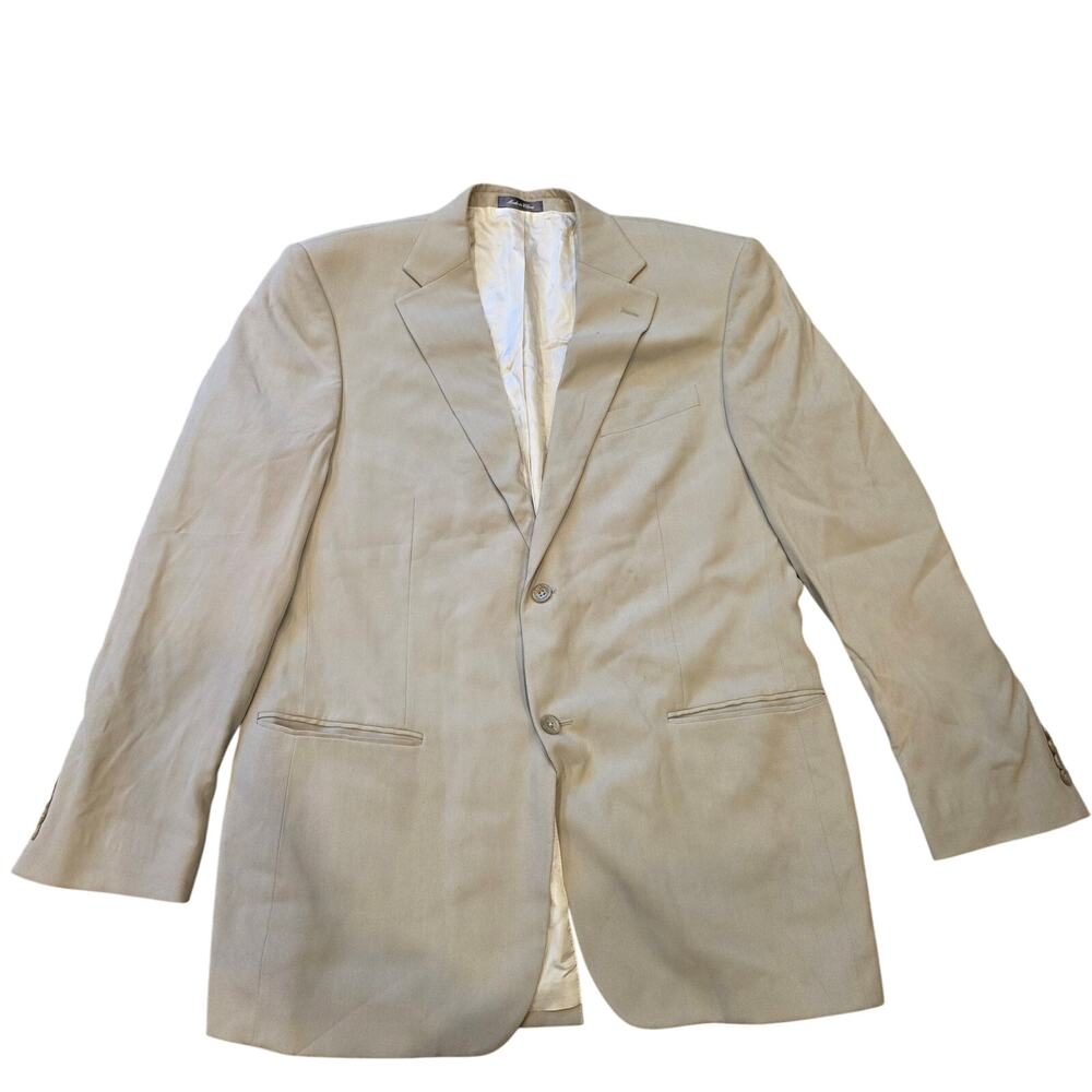 vintage Oscar de la Renta ivory 100% blazer sz 44L sports coat, suit jacket